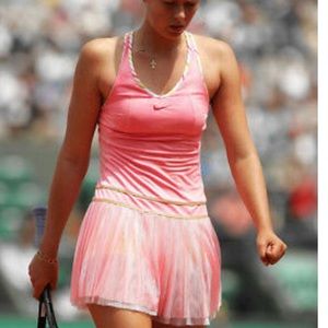 NIKE Sphere Dry Pink Tennis Dress Mesh Skirt XS